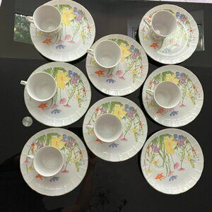 Seymour Mann Coffee & Snack Plate Serve Ware Set- 16 Piece